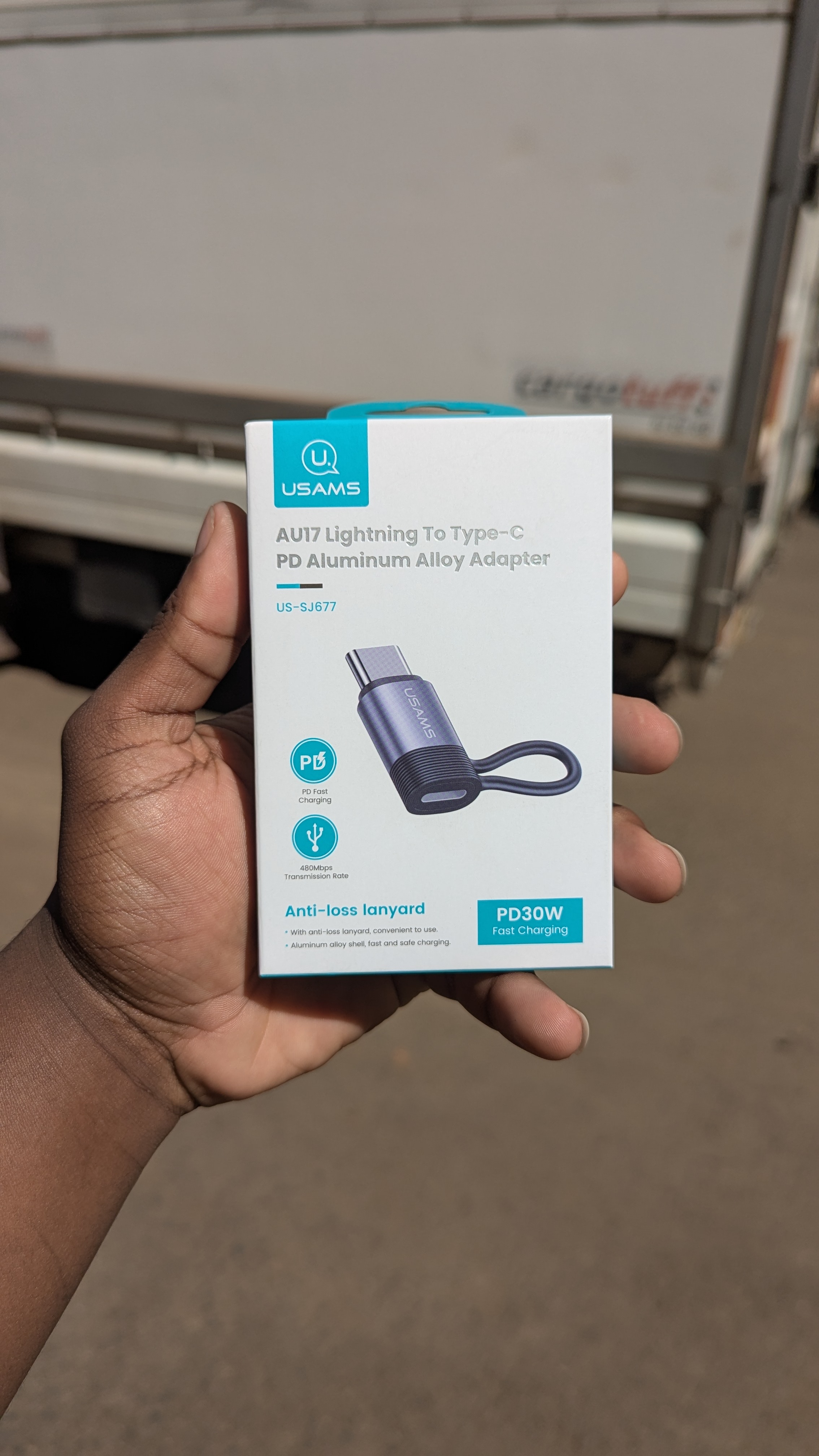 AU17 Ligthning to Type-C PD Allumnium Alloy Adapter