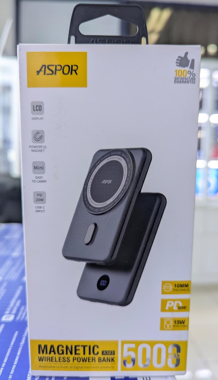 mini magnetic wireless power bank 5000mAh