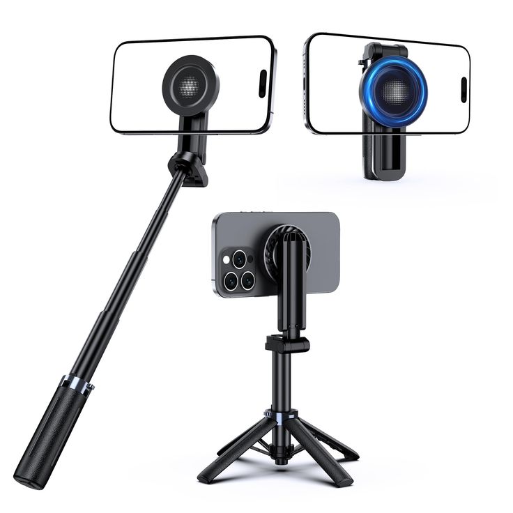 2 in 1 Selfie stick Magnetic suction 