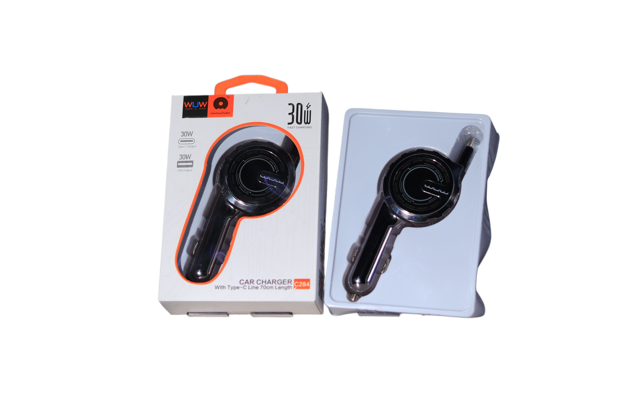 WUW 30W Car charger  type c line