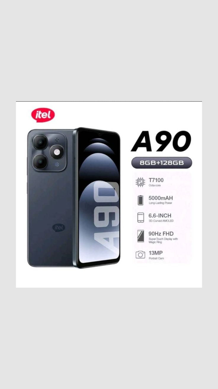 ITEL A 90 4/128gb