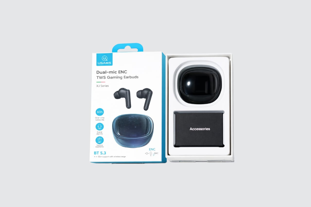 USAMS Dual Mic ENCTWS Gaming Earbuds
