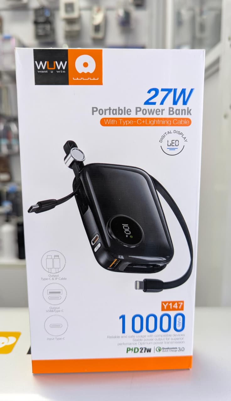 WUW 27W Portable fast charging power bank