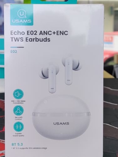 USAMS E02 ANC TWS Earbuds