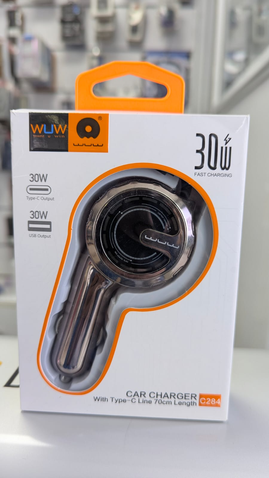 WUW 30W Car charger  type c line