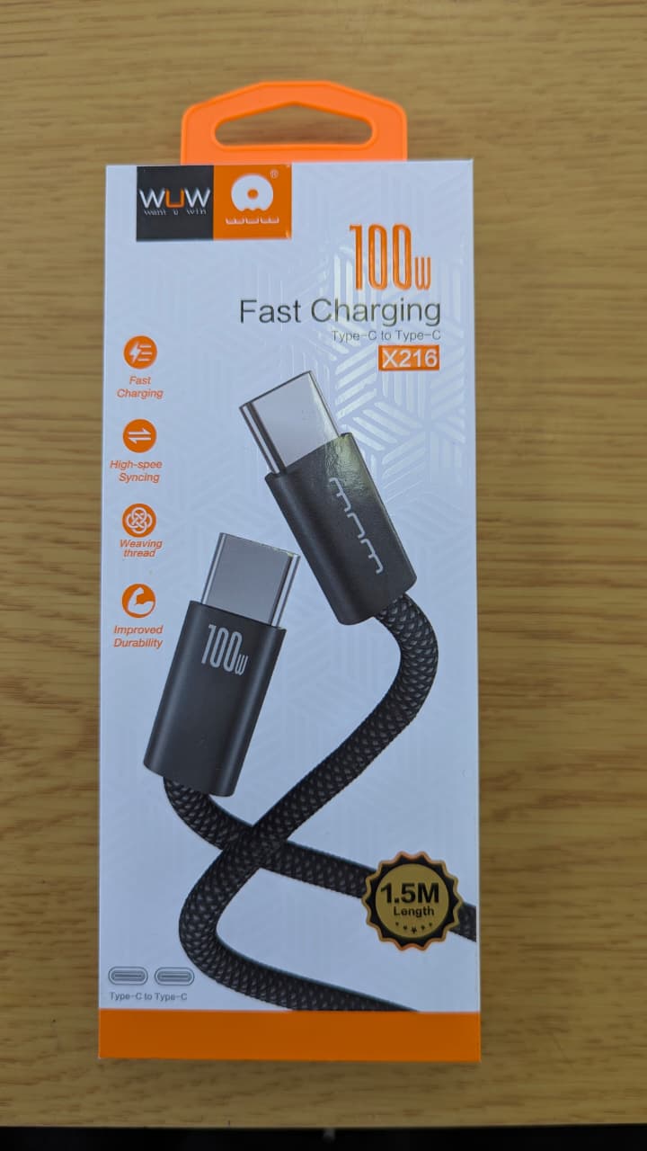 WUW 100W Fast Charging  Type-c